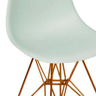 Cadeira Com Base Em Cobre Eames 1102-or Design - Verde Claro