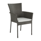 Cadeira Com Braço Aço Cinza Escuro Noa 86x61x61cm Naterial