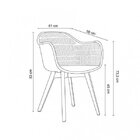 Cadeira Com Braço Agnes   Nude