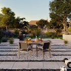 Cadeira Com Braço Aluminio San Diego Cinza 86x58x57cm Naterial