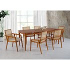 Cadeira Com Braço Madeira Maciça Encosto Em Tela Assento Esto