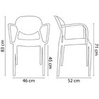 Cadeira Com Braço Slick I'm In Home Mushroom