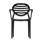 Cadeira Com Braço Stripe Preto