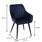 Cadeira Com Braço Volga Café/preto