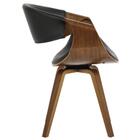 Cadeira Com Braços Giratória Nicole Rivatti Poliuretano Preto