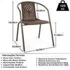 Cadeira Com Braços Indaiá Em Polipropileno - Marrom