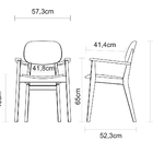 Cadeira com Braços London Amêndoa