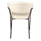 Cadeira Com Braços Mara Rivatti Estofada Em Bouclé Off White