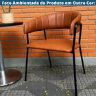 Cadeira Com Braços Maraú Psg Móveis Estofada Courrissimo Café