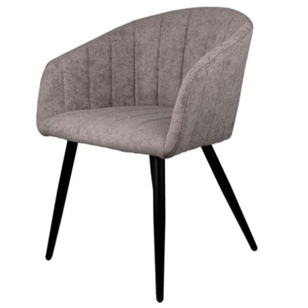 Cadeira Com Braços Márcia Rivatti Estofada Em Linho Fendi Bas