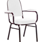 Cadeira Com Braços Para Auditórios Linha Hotel Branco