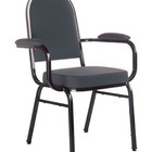 Cadeira Com Braços Para Auditórios Linha Hotel Cinza