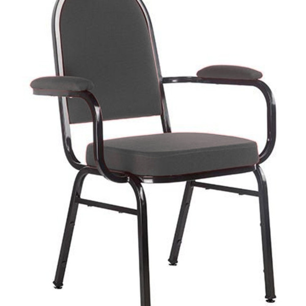 Cadeira Com Braços Para Auditórios Linha Hotel Preto