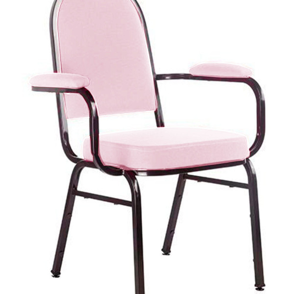 Cadeira Com Braços Para Auditórios Linha Hotel Rosa