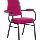 Cadeira Com Braços Para Auditórios Linha Hotel Rosa