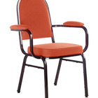 Cadeira Com Braços Para Auditórios Linha Hotel Vermelho