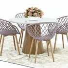 Cadeira Com Braços Polipropileno Clarice  Camurça