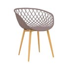 Cadeira Com Braços Polipropileno Clarice  Camurça