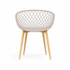 Cadeira Com Braços Polipropileno Clarice  Nude