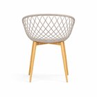 Cadeira Com Braços Polipropileno Clarice  Nude