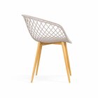 Cadeira Com Braços Polipropileno Clarice  Nude