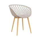 Cadeira Com Braços Polipropileno Clarice  Nude