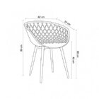 Cadeira Com Braços Polipropileno Clarice  Nude