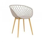 Cadeira Com Braços Polipropileno Clarice  Nude