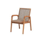 Cadeira Com Braços Trama - Jatobá E Corda Rami - Meu Móvel De