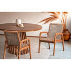 Cadeira Com Braços Trama - Jatobá E Corda Rami - Meu Móvel De