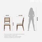 Cadeira Com Pés Em Madeira Natural Saga Natural/linked