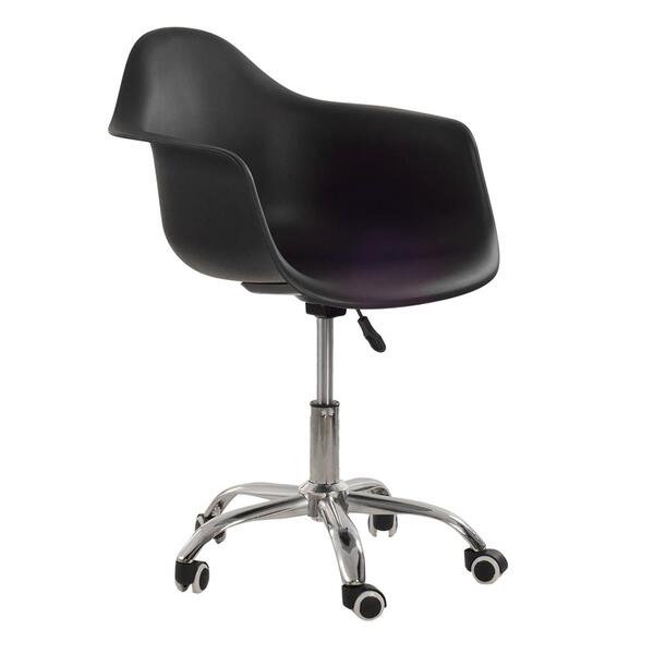 Cadeira Com Rodízios Eames Office Com Apoio De Braços - Escri