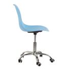 Cadeira Com Rodízios Eames Office - Escritório - Azul Claro