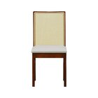 Cadeira Com Telinha Pérola Madeira Maciça E Assento Estofado