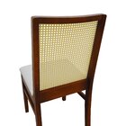 Cadeira Com Telinha Pérola Madeira Maciça E Assento Estofado