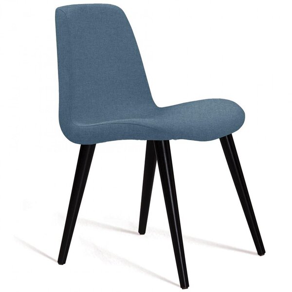 Cadeira Concha Lisa Eames Daf Mobiliário Azul Jeans