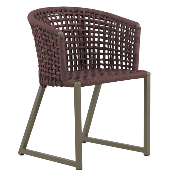 Cadeira Corda Náutica Bali Em Alumínio Luxo Área, Jardim, Pis