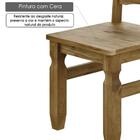 Cadeira Corona Rústica Em Madeira Maciça - Acabamento Cera