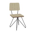 Cadeira Costela Butterfly Fendi Base De Aço Carbono Preto - D