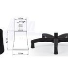 Cadeira Costureira Nr17 Ergonomica  Azul/mesclado  Aranha