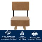 Cadeira Couro Sintético Barcelona Marrom/preto