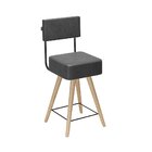 Cadeira Couro Sintético Barcelona Preto