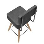 Cadeira Couro Sintético Barcelona Preto