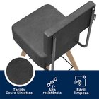 Cadeira Couro Sintético Barcelona Preto