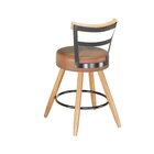 Cadeira Couro Sintético Moscou Marrom/preto