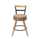 Cadeira Couro Sintético Moscou Marrom/preto