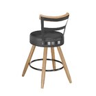 Cadeira Couro Sintético Moscou Preto/marrom