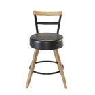 Cadeira Couro Sintético Moscou Preto/marrom