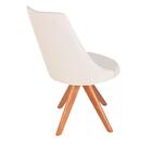 Cadeira Cozinha Cristine Giratoria Linho Bege Decor Premium