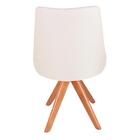 Cadeira Cozinha Cristine Giratoria Linho Bege Decor Premium